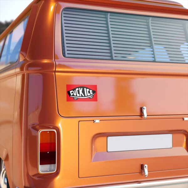 F*** ICE Skate Sticker - Red - Image 2