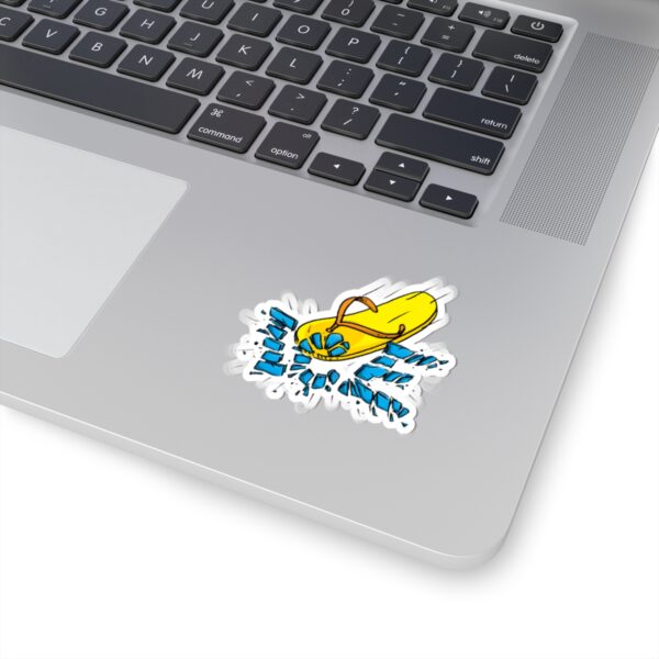 Yellow Chancla Shaped Sticker - Image 2