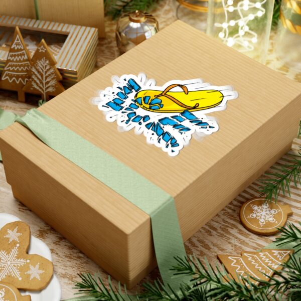 Yellow Chancla Shaped Sticker - Image 9