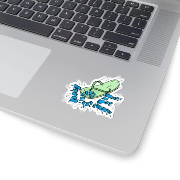 Green Chancla Shaped Sticker - Image 2