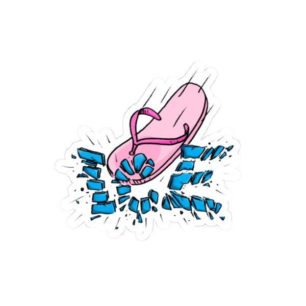 Pink Chancla Shaped Sticker - Image 4