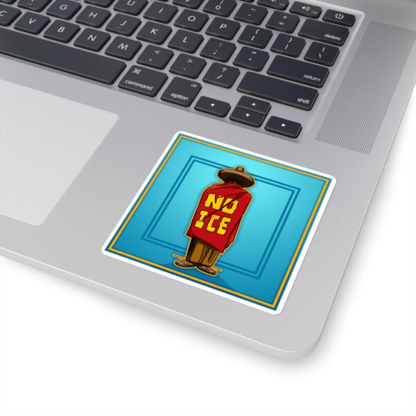 No ICE Square Sticker - Image 4