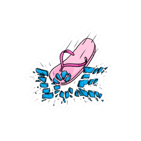 Pink Chancla Shaped Sticker - Image 10