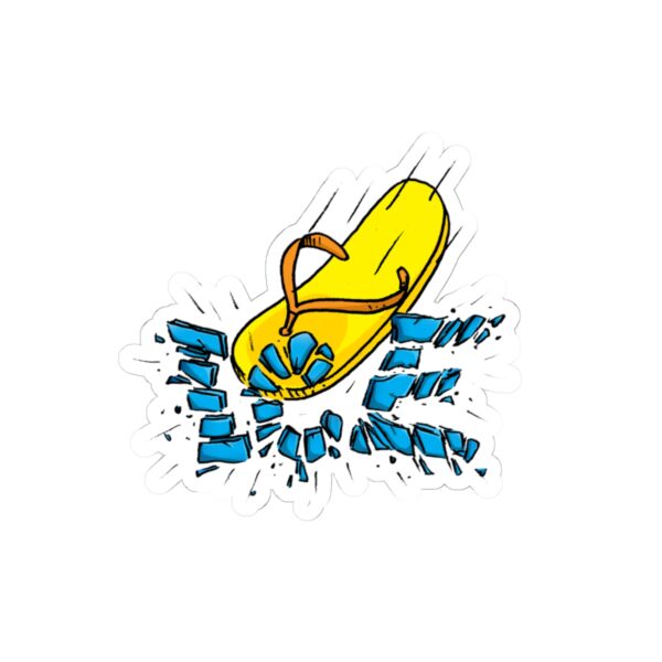 Yellow Chancla Shaped Sticker - Image 7