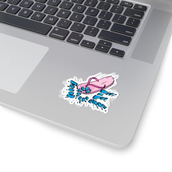 Pink Chancla Shaped Sticker - Image 2