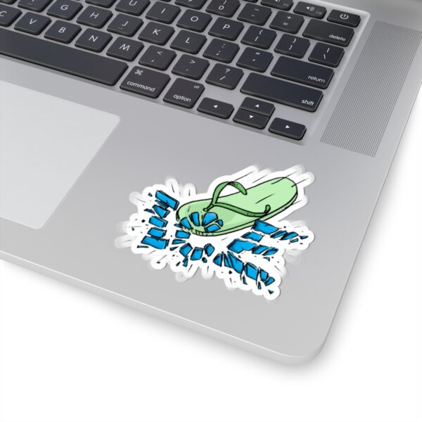 Green Chancla Shaped Sticker - Image 5