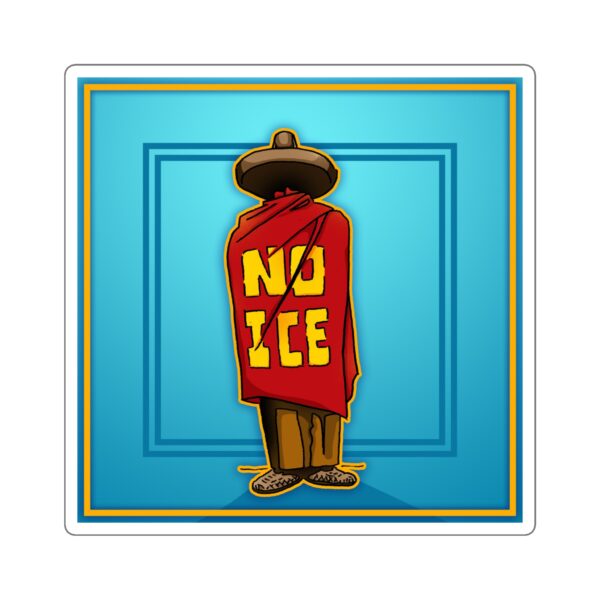 No ICE Square Sticker - Image 5