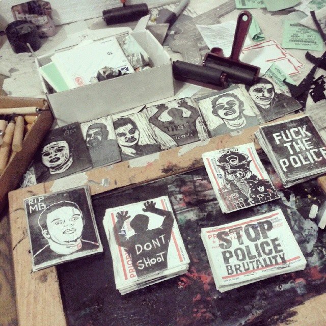 Sticker Making Party: Using Art to Advocate for Justice, Police Accountability and Victims of Police Brutality