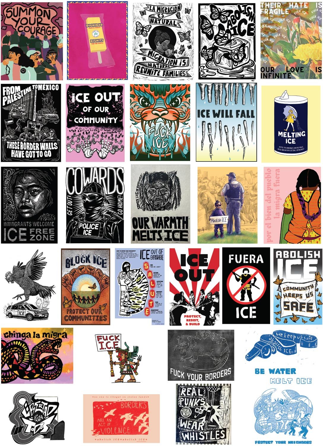 Justseeds F*** ICE Graphics Packs