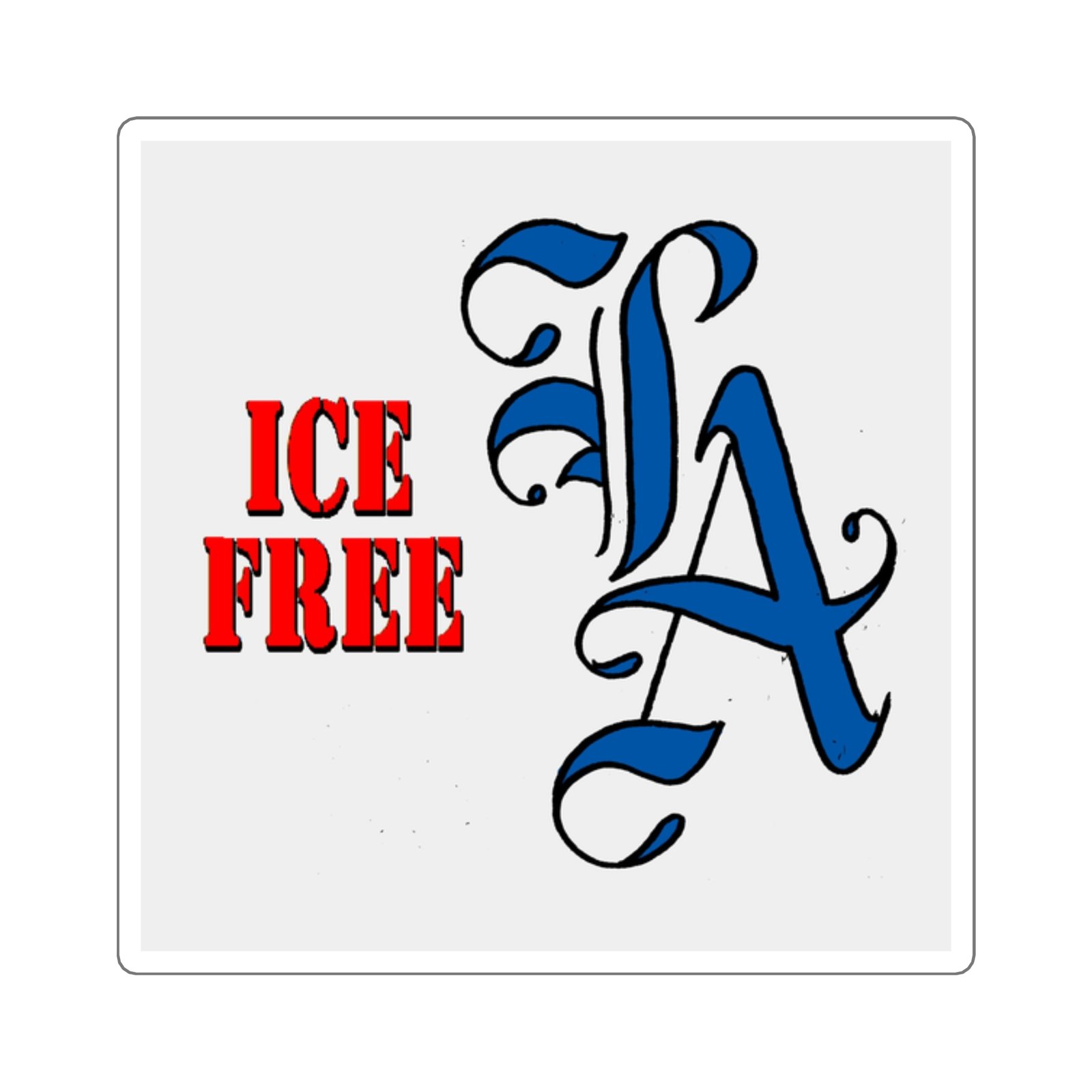 ICE Free LA Sticker