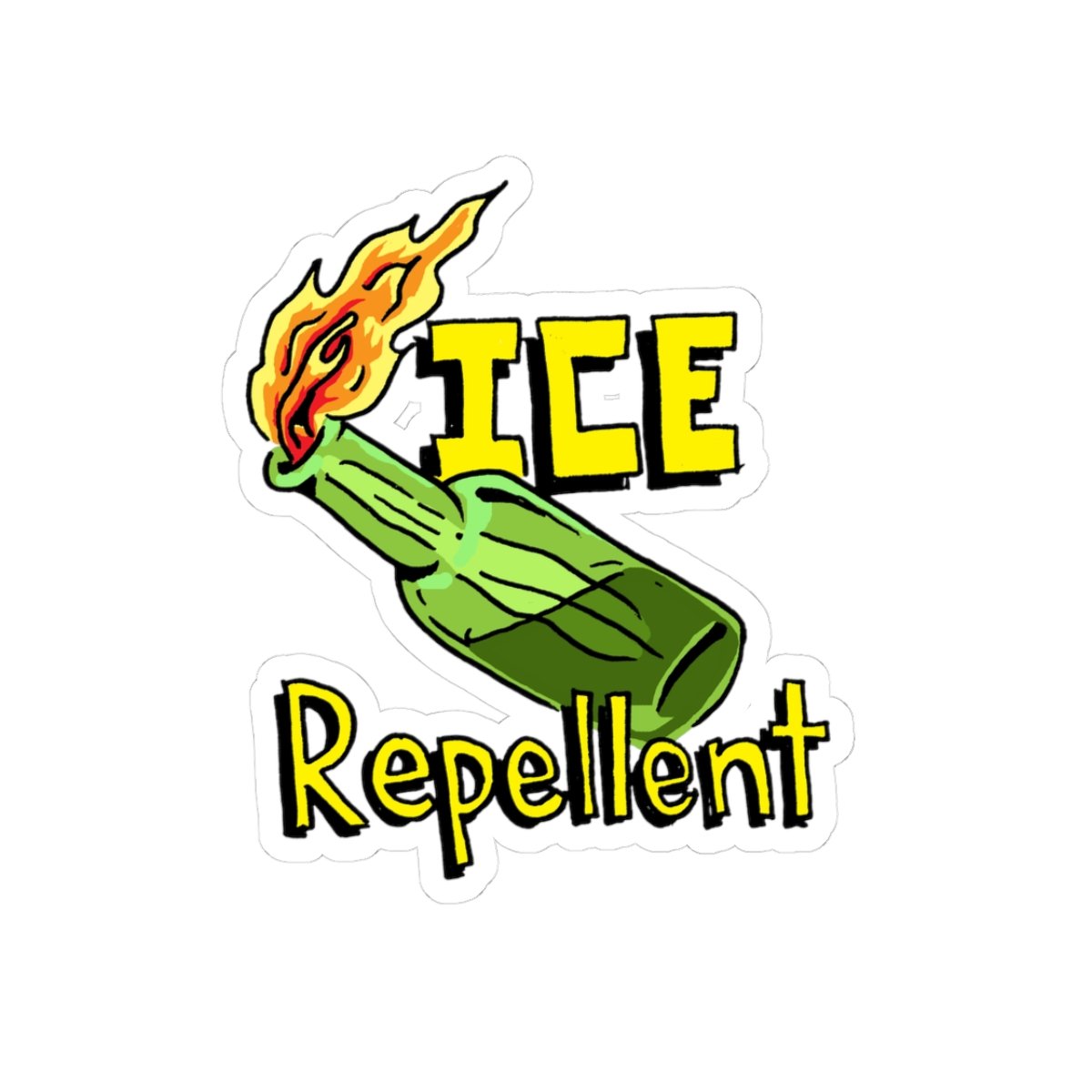 ICE Repellent Kiss-Cut Stickers