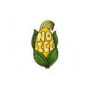 Corn No Ice Kiss-Cut Stickers